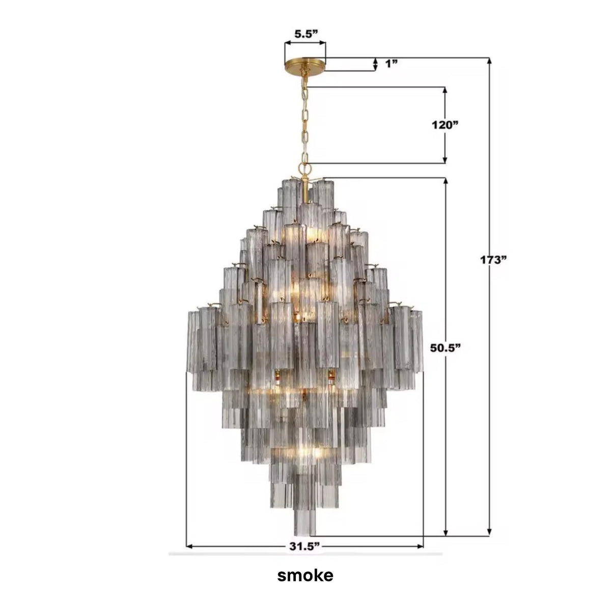 CELESTIA GRAND GLASS CHANDELIER