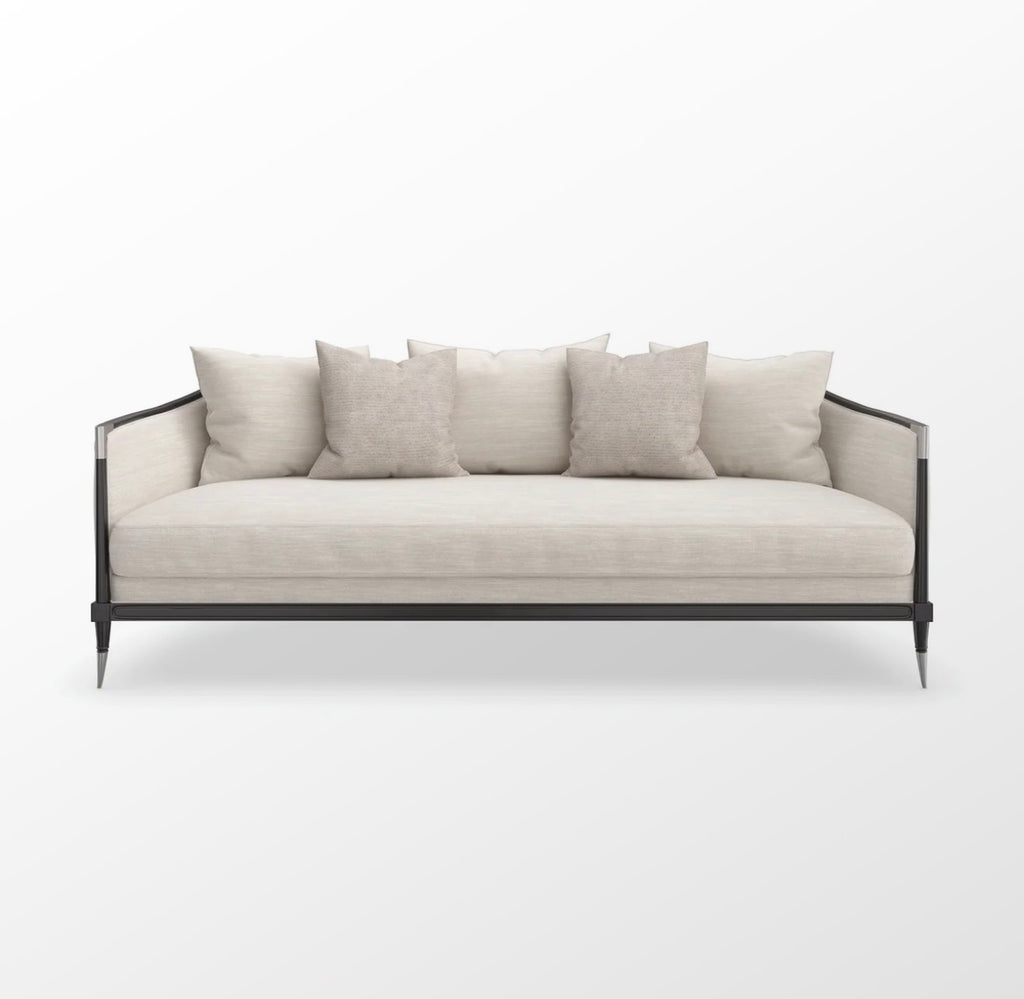 Splash of Flash Ivory Sofa