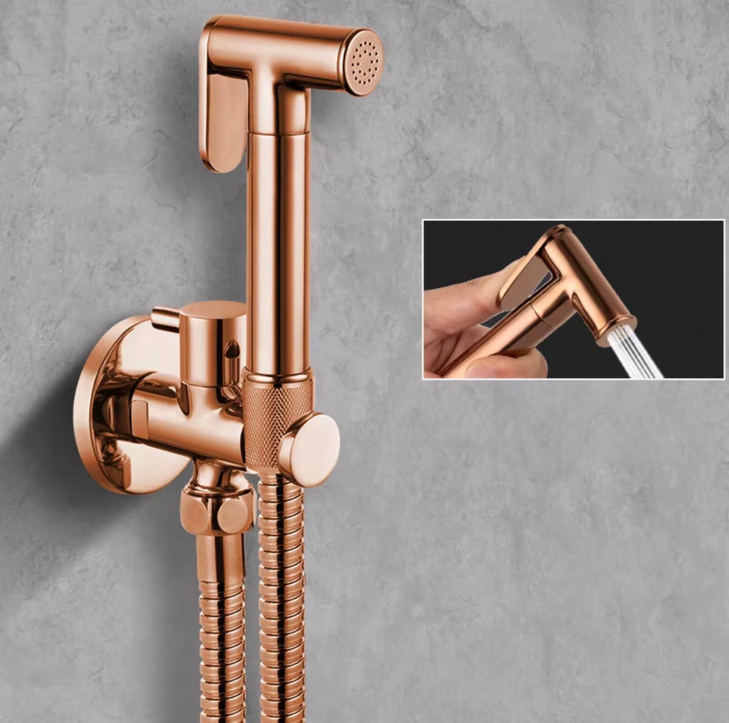 Serafina Rose Gold Brass Wall-Mounted Bidet Sprayer