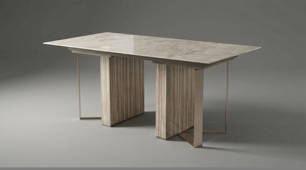 Casa Milano – Luce Extendable Dining Table (High-Gloss Italian Design)