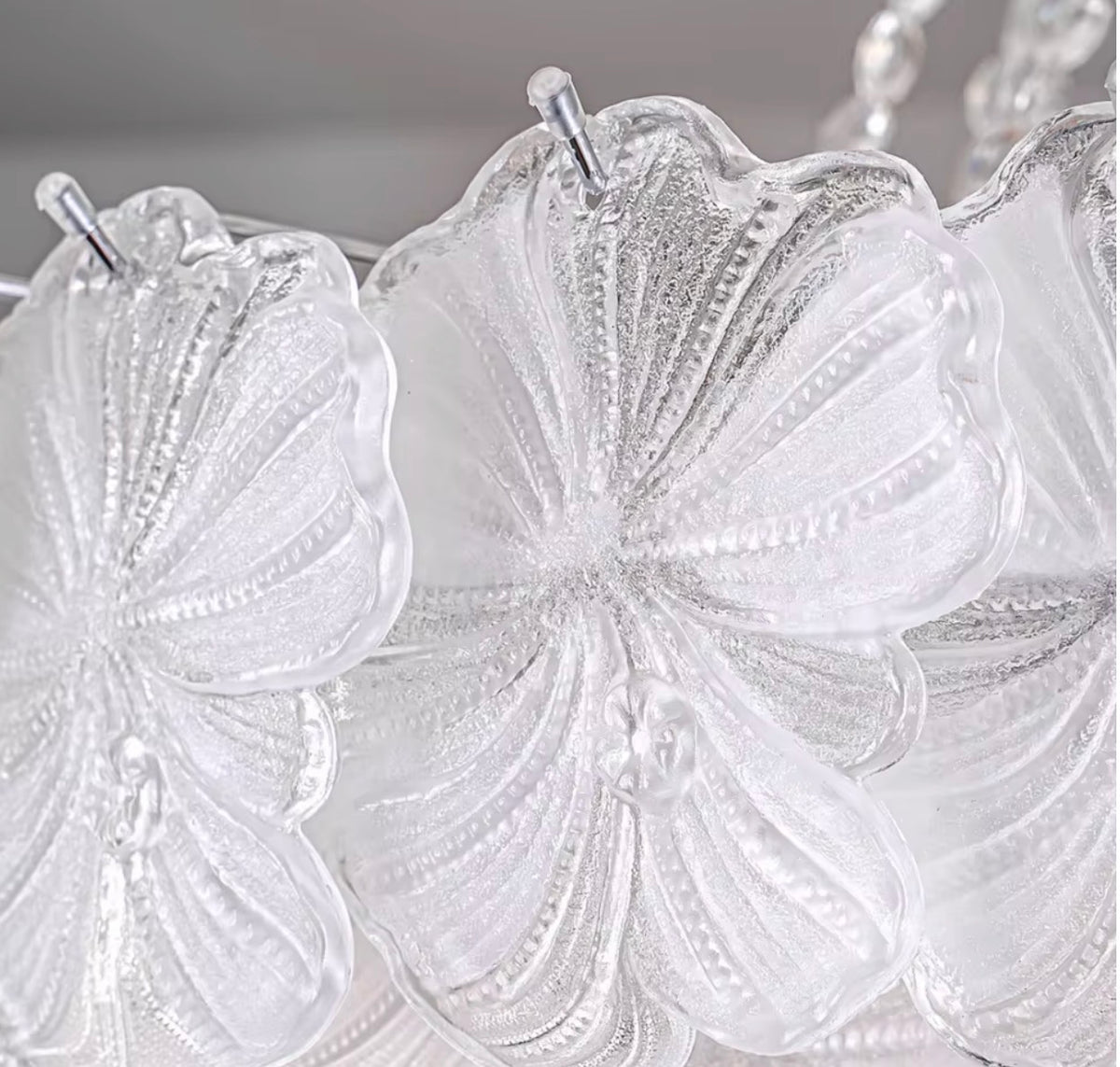 Julliette Iron Glass Chandelier