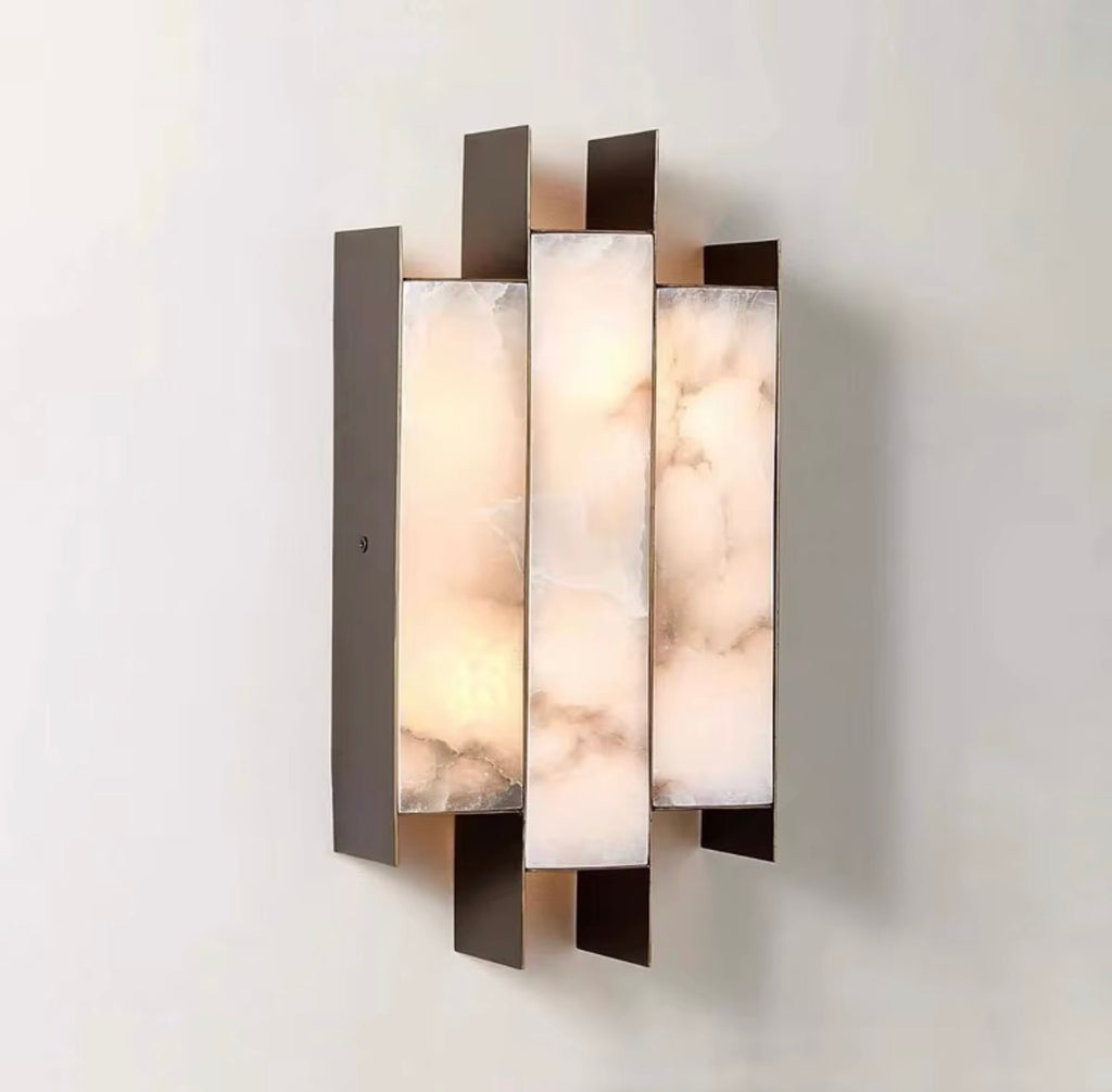 Alessia Architectural Marble Wall Sconce