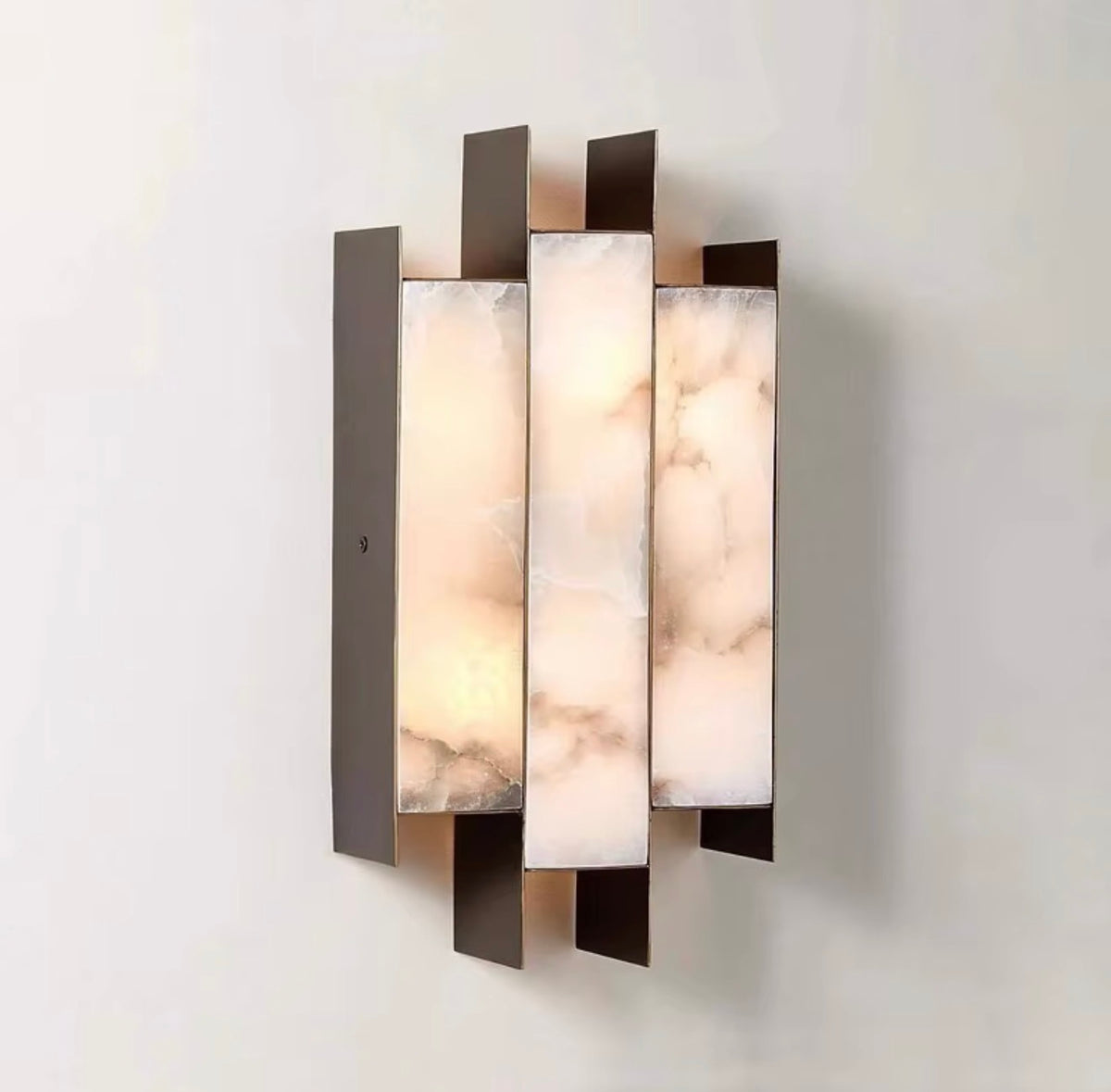 Alessia Architectural Marble Wall Sconce