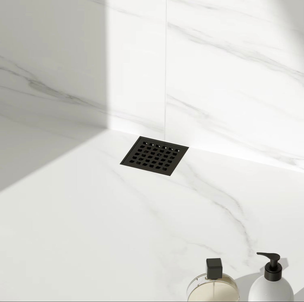 MATTEO SQUARE 304 STAINLESS STEEL FLOOR DRAIN
