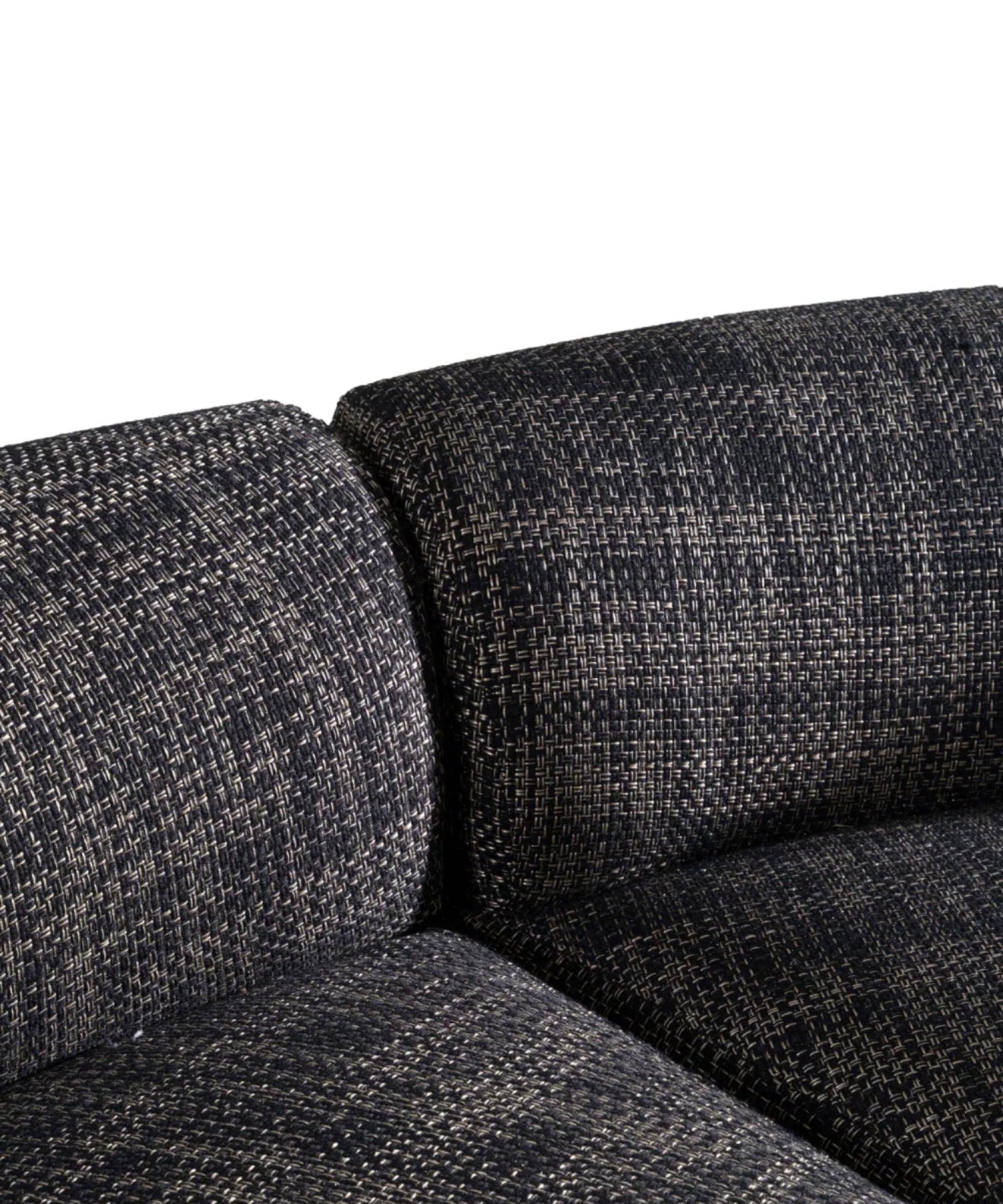 Casa Milano Lakota Modern Curved Sectional Sofa – Dark Gray Fabric