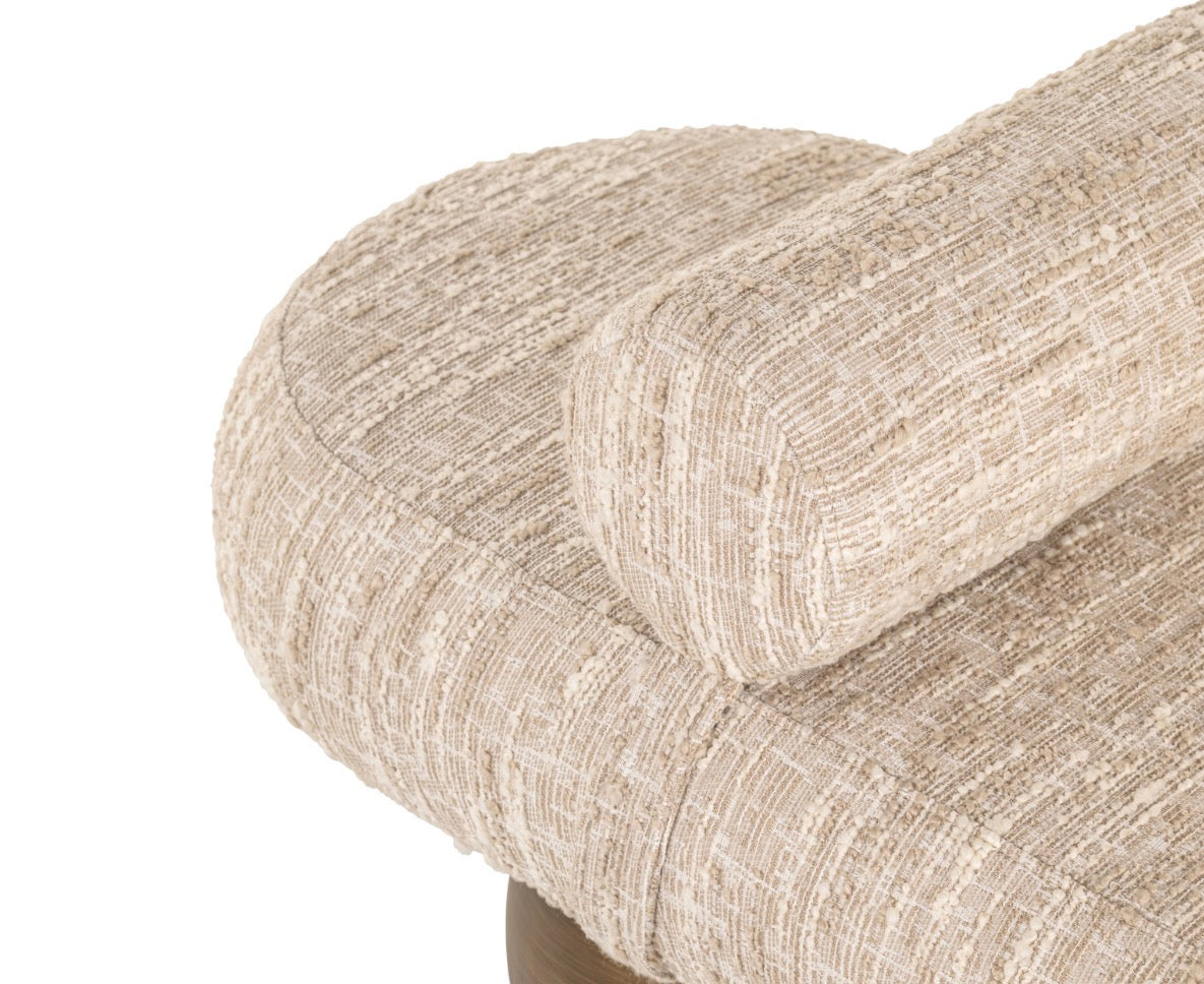 Alexander Jones Sculptural Upholstered Bench