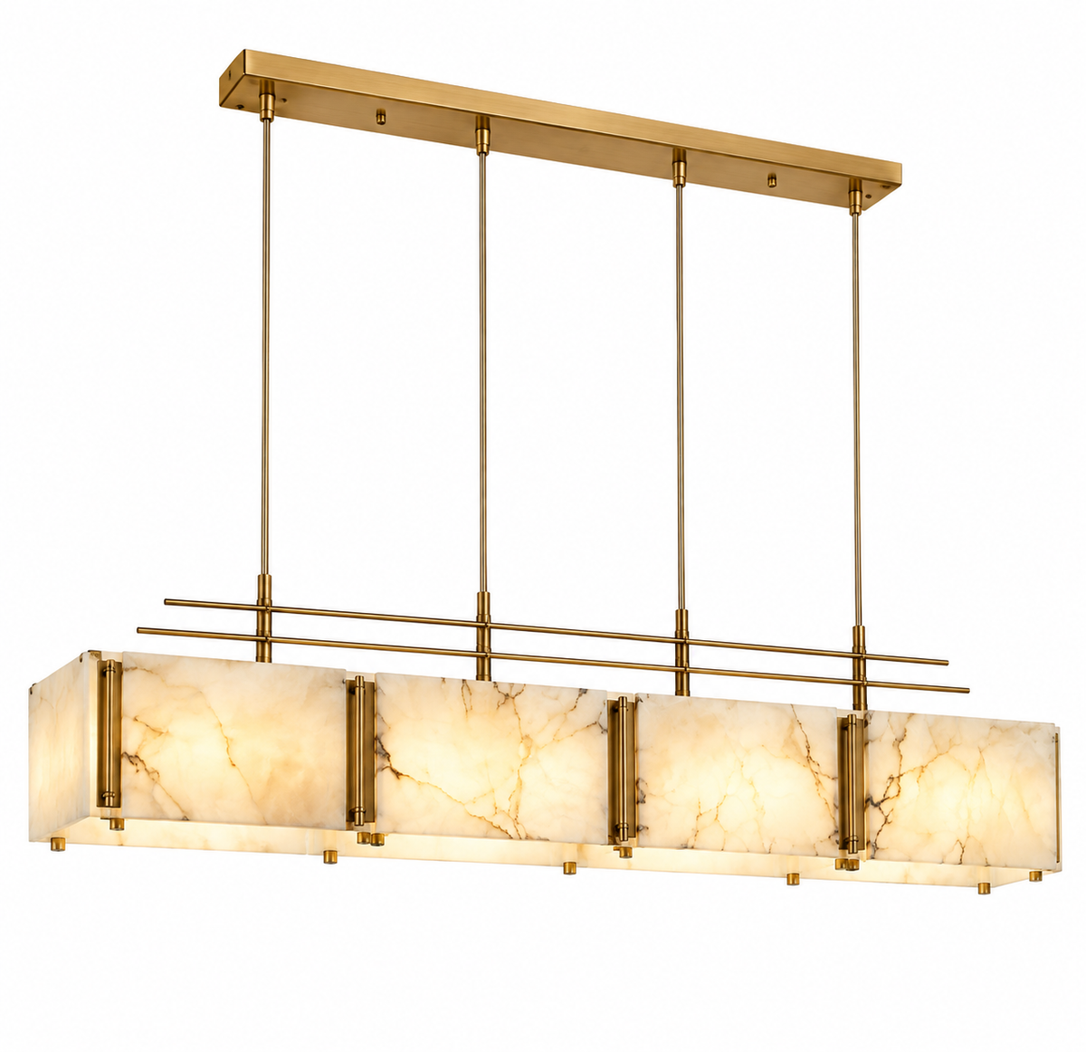 Marcelli Alabaster Linear Pendant Light