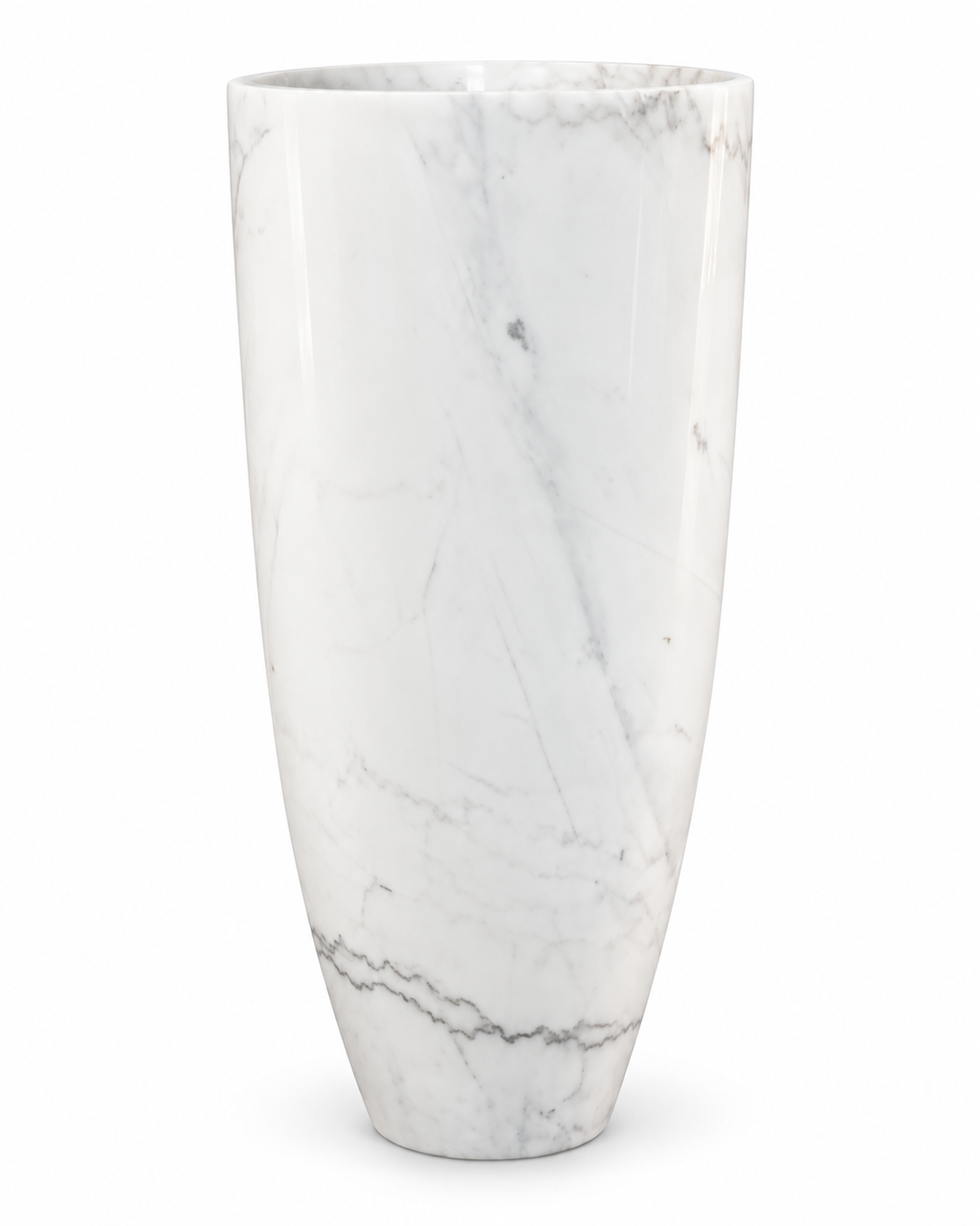 Bianca Natural Marble Freestanding Pedestal Sink