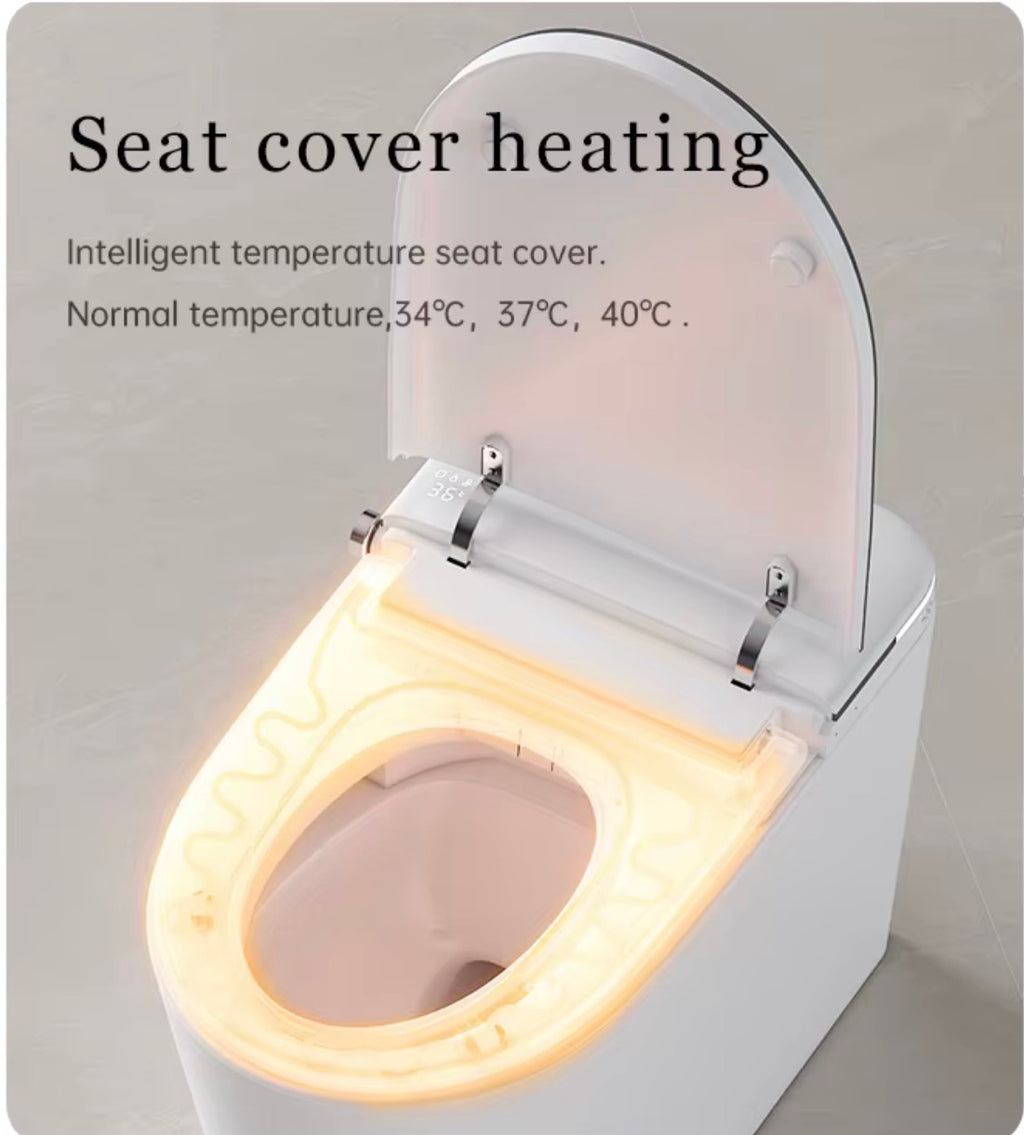 LUCIANO INTELLIGENT SMART TOILET WITH BIDET, AUTO LID & FOAM SHIELD