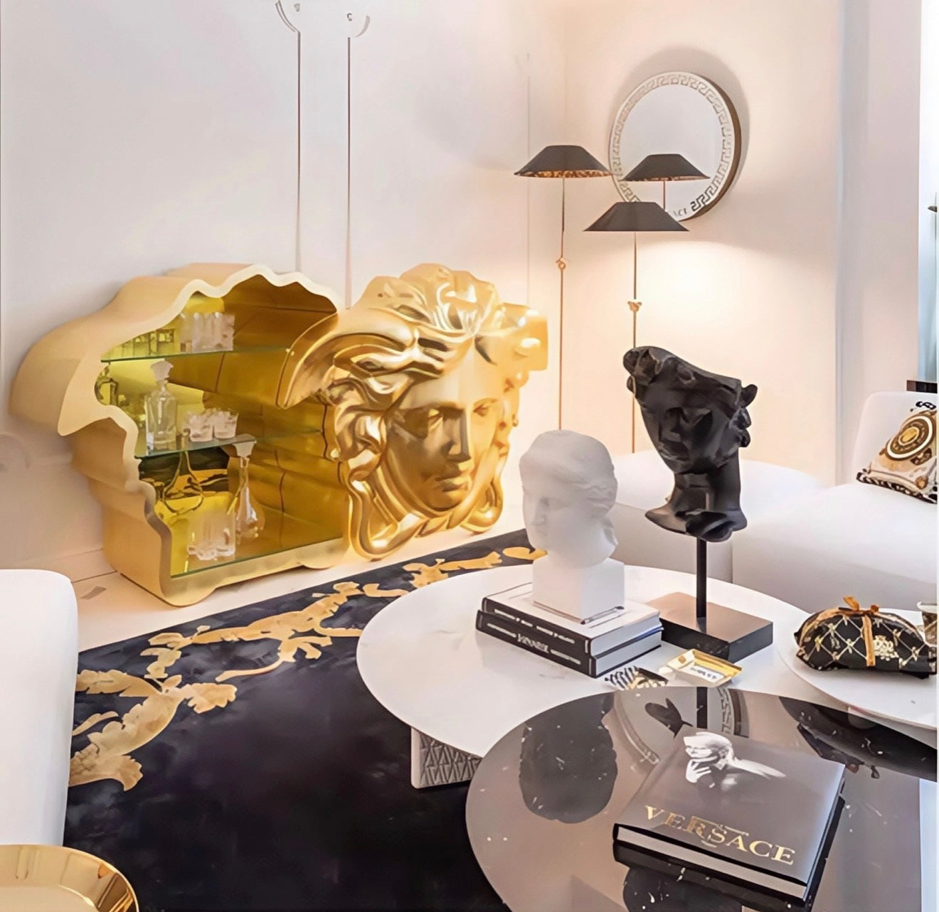 Casa Milano – Aurelio Medusa Gold Cabinet