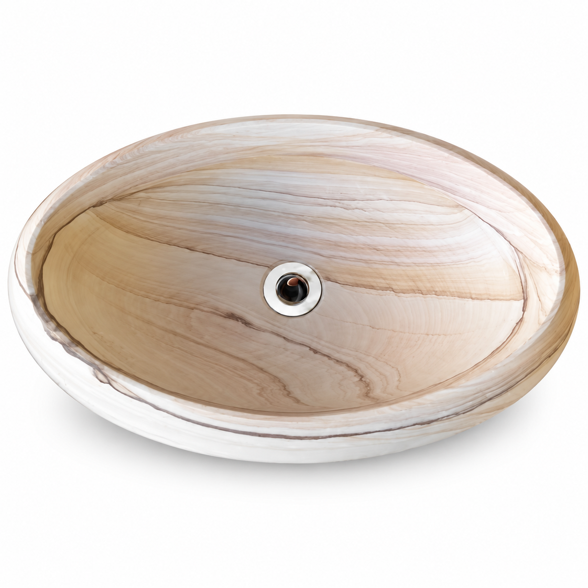 Aveline Oval Marble Vessel Sink