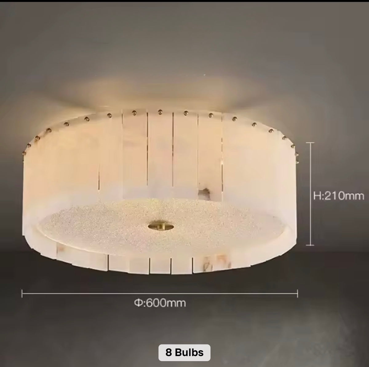 Elysian Alabaster Flush Mount