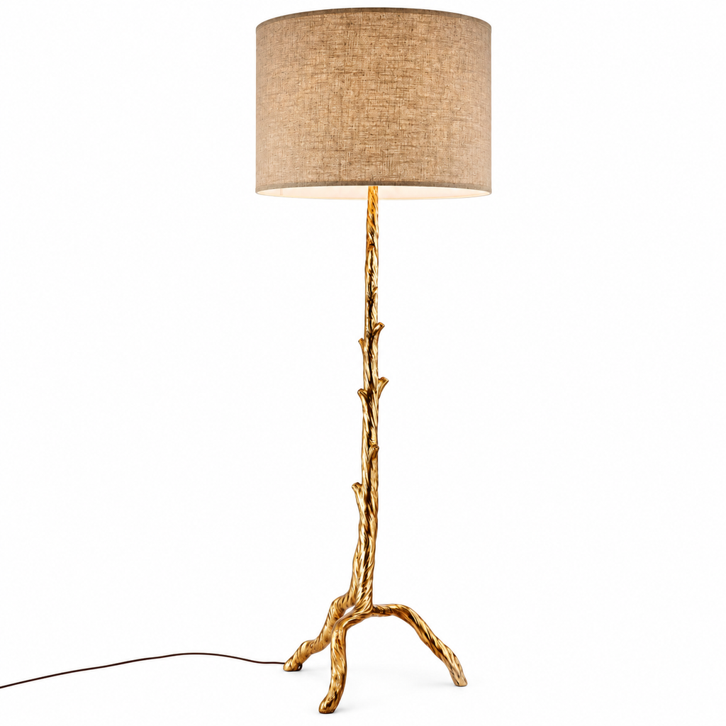 Matilda Brass Sculpture Floor Lamp