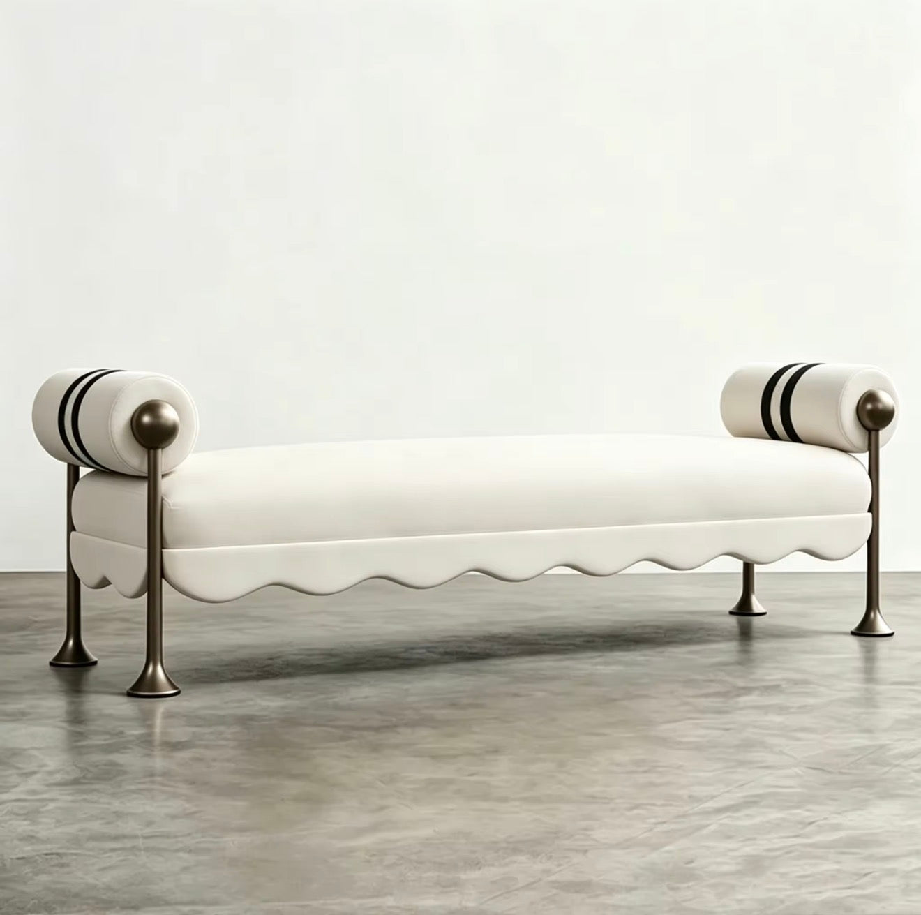 Bellini Scalloped Accent Bench