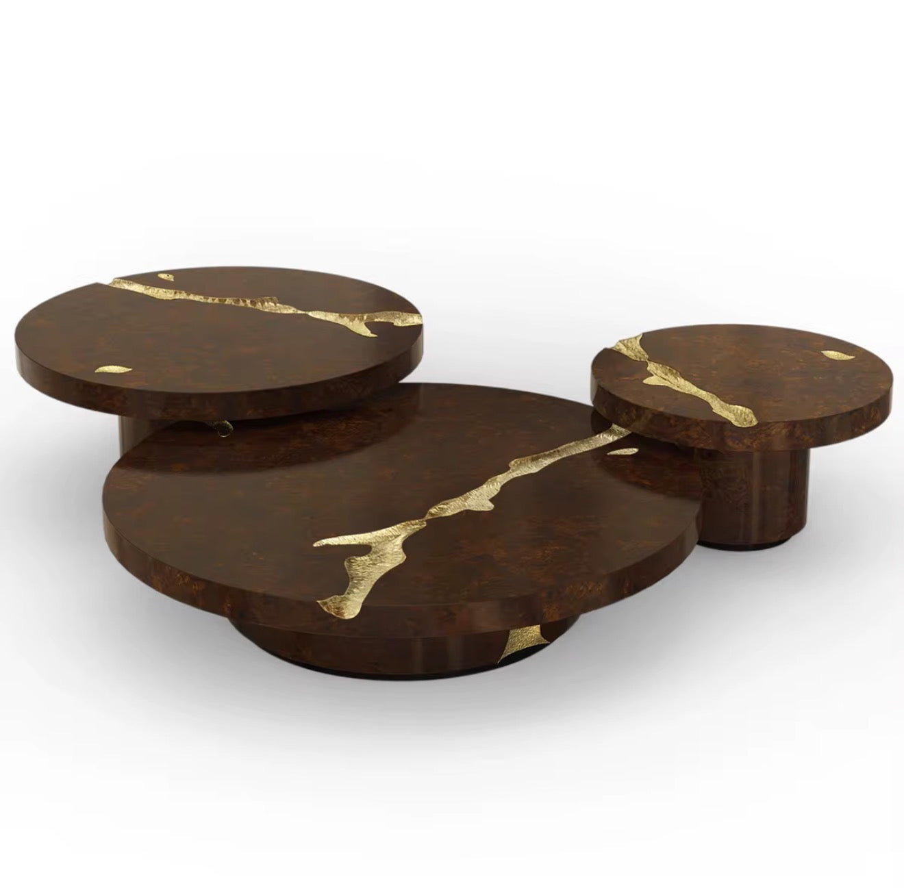 Casa Milano – Empire Gold-Inlay Coffee Table Set