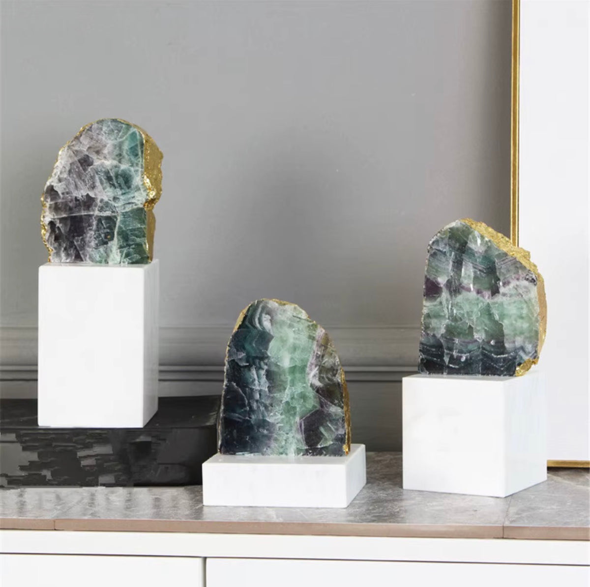 Fluorite Crystal Sculpture Collection