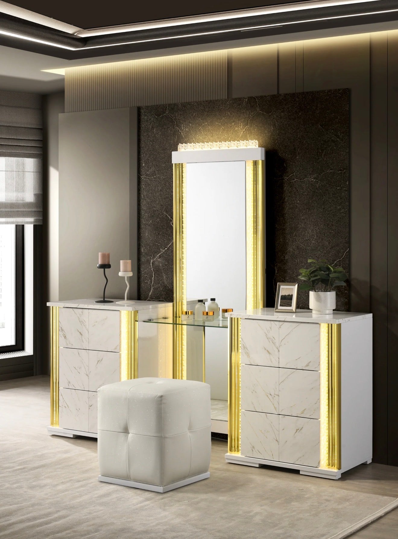 Casa Milano Mika Luxury Vanity Set