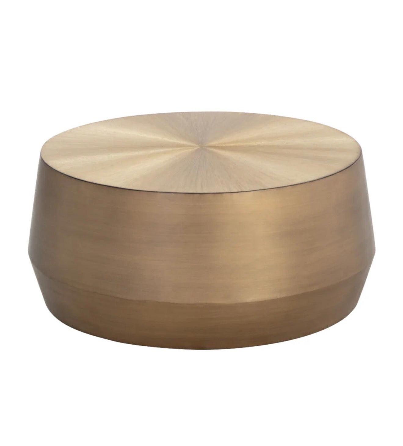 Casa Milano Splendido Etched Aluminum Coffee Table