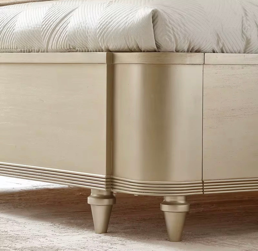 Casa Milano – Valentina Champagne Tufted King Bed