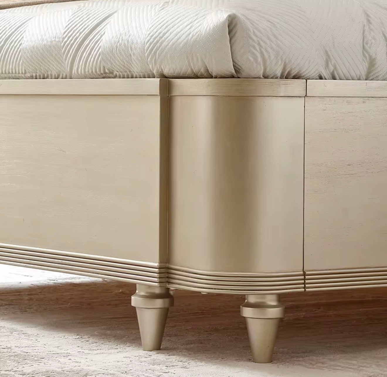 Casa Milano – Valentina Champagne Tufted King Bed