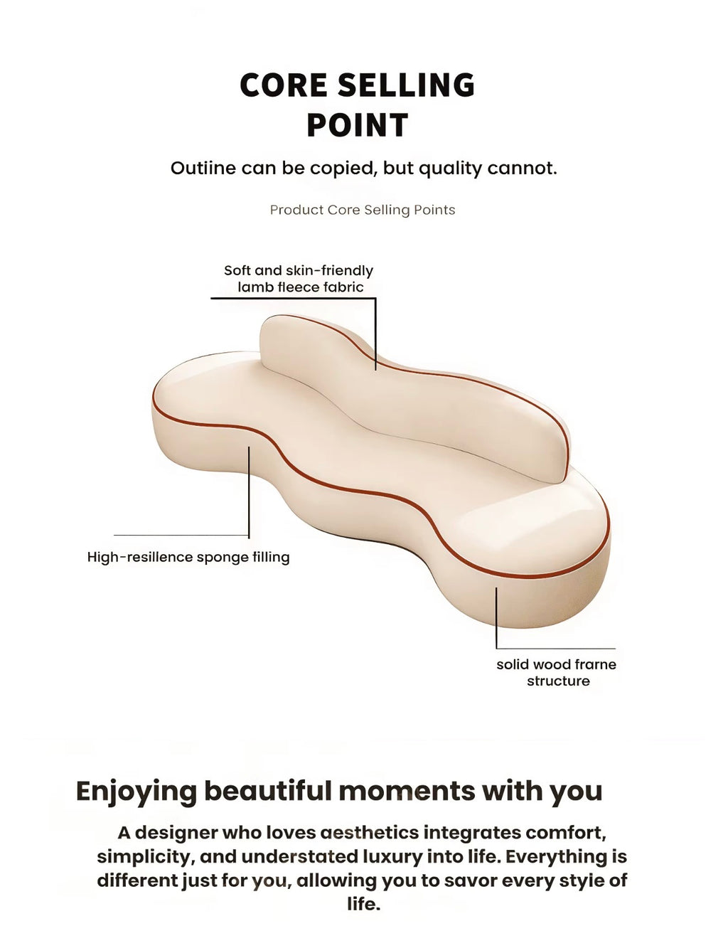 Lorenzo Curved Cloud Sofa