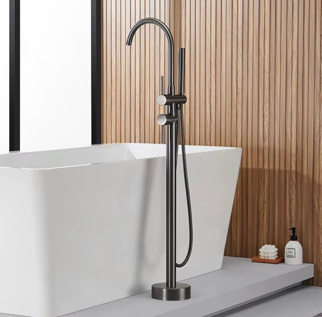 Lora Freestanding Tub Faucet with Hand Shower