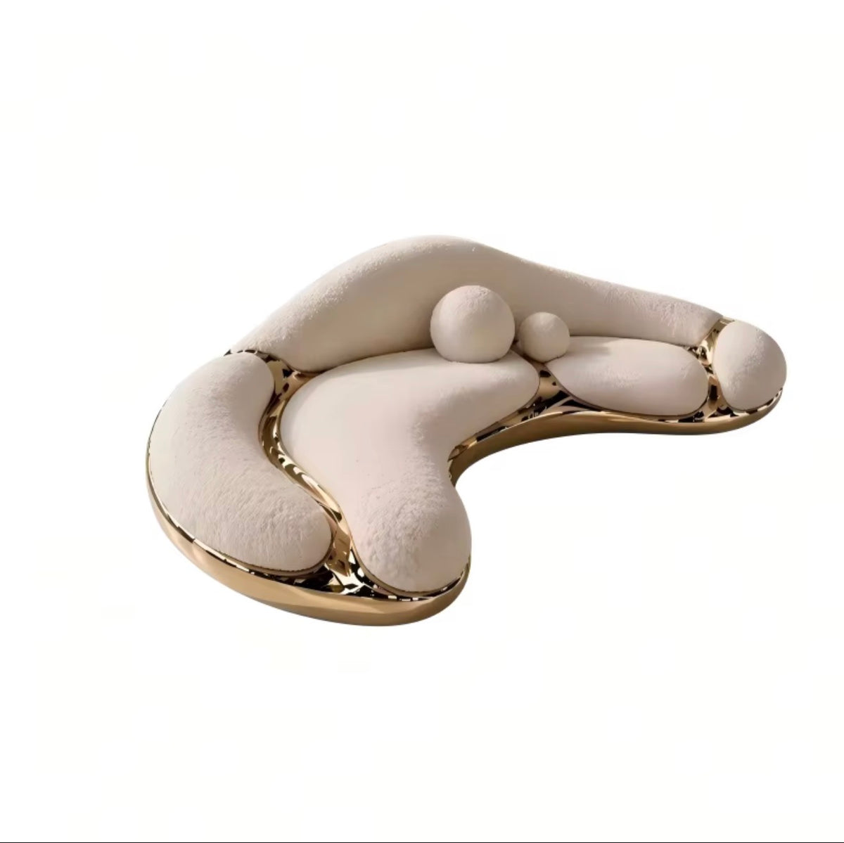 Élan Sculptural Curved Sofa