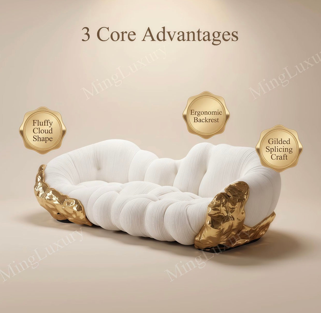 Casa Milano Velarisse Cloud Seating Sculpture - Atelier Masterpiece