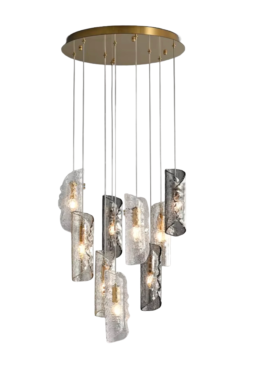Noelia Sculptural Glass Pendant Chandelier