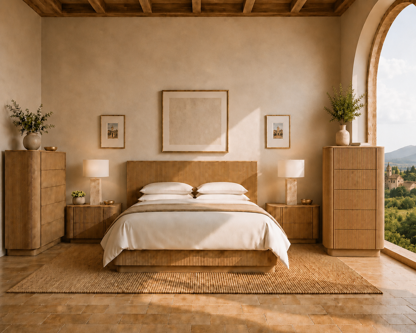 Casa Milano Siena Floating Extended Panel Bed