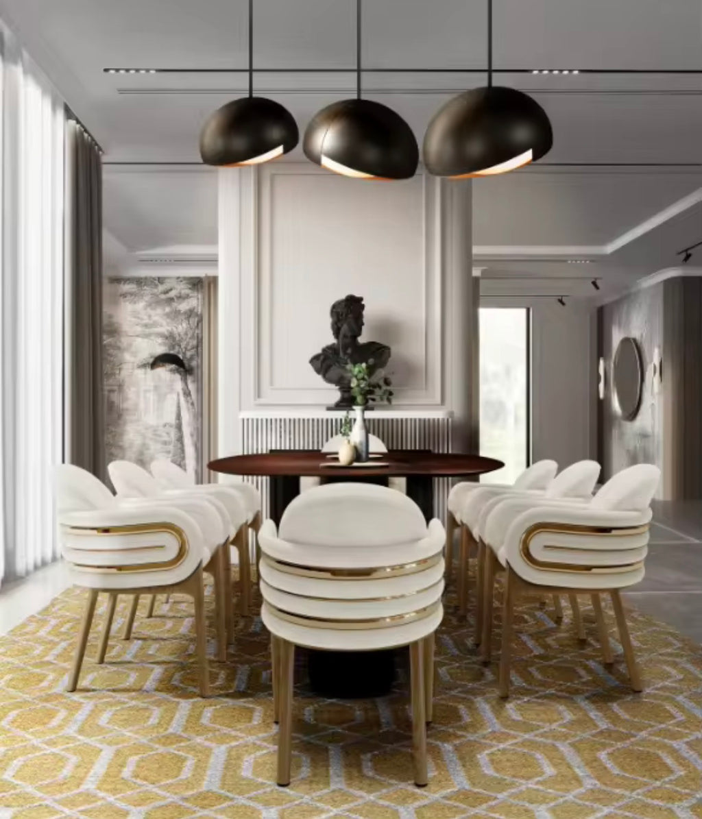 Casa Milano – Valentina Gold Accent Dining Chair