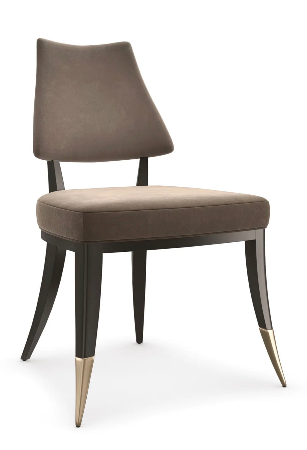 Casa Milano Caress Taupe Velvet Dining Chair