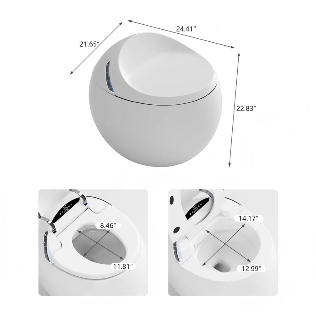 LUCENZO FULL-FUNCTION SMART TOILET WITH HEATED SEAT & BIDET