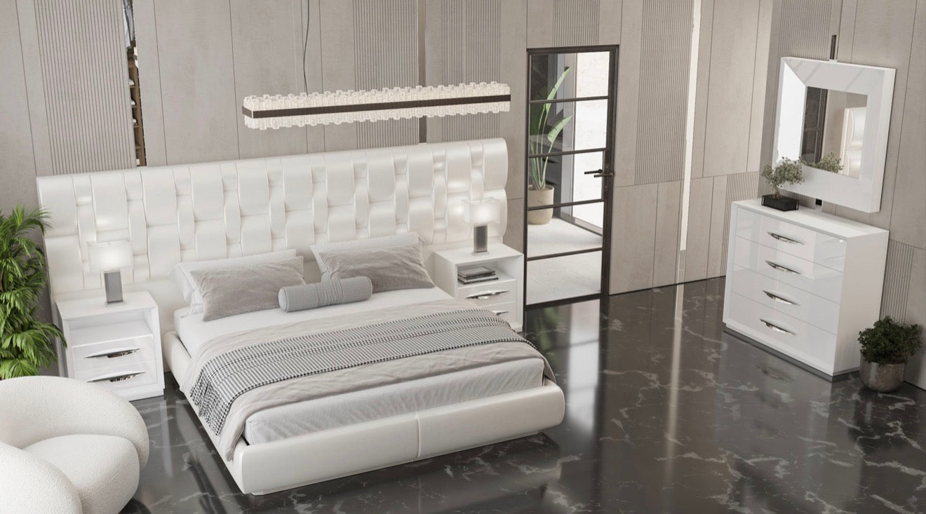 Casa Milano – Emporio White Storage Bed (King / Queen)