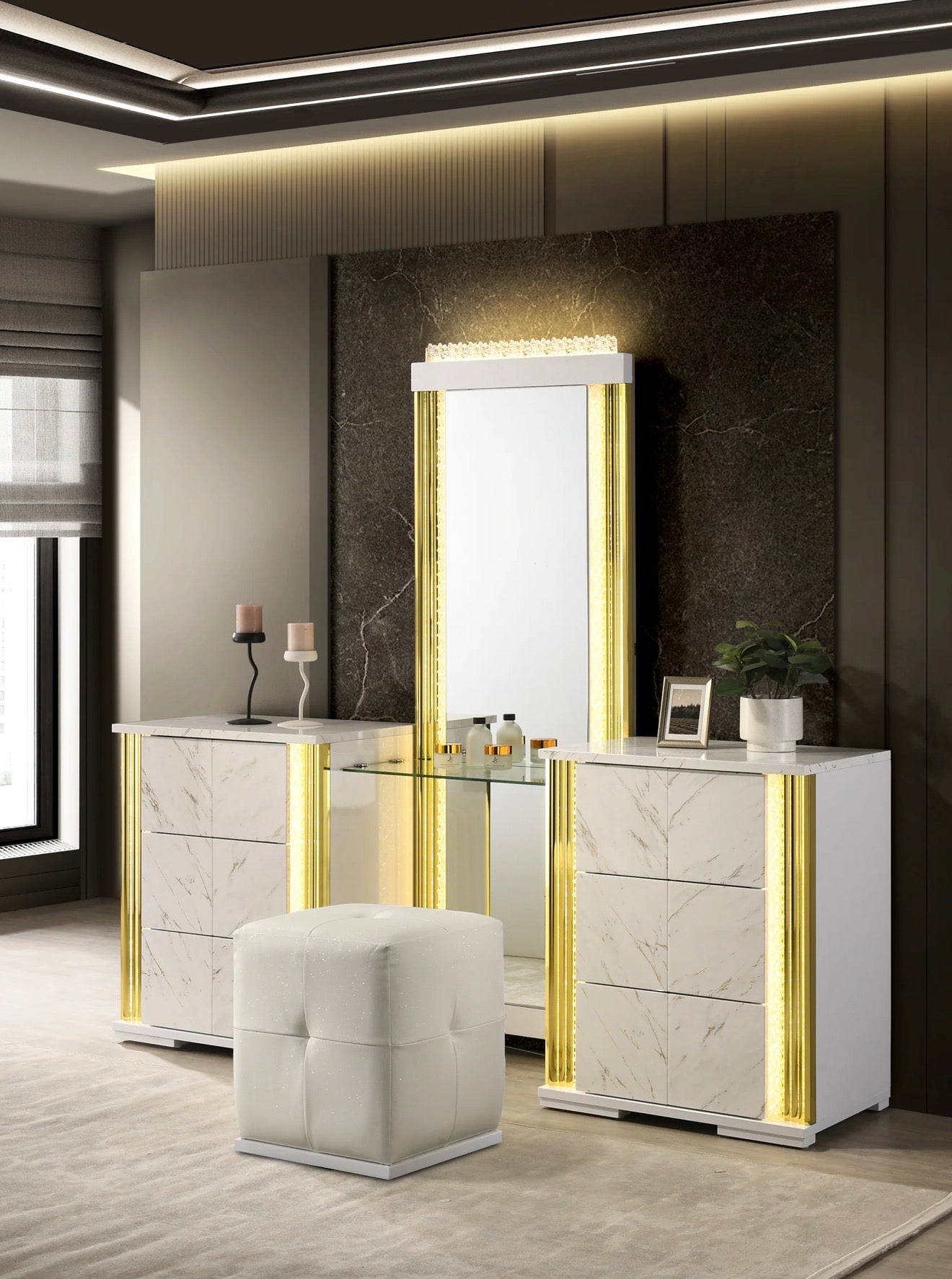 Casa Milano Mika Luxury Vanity Set