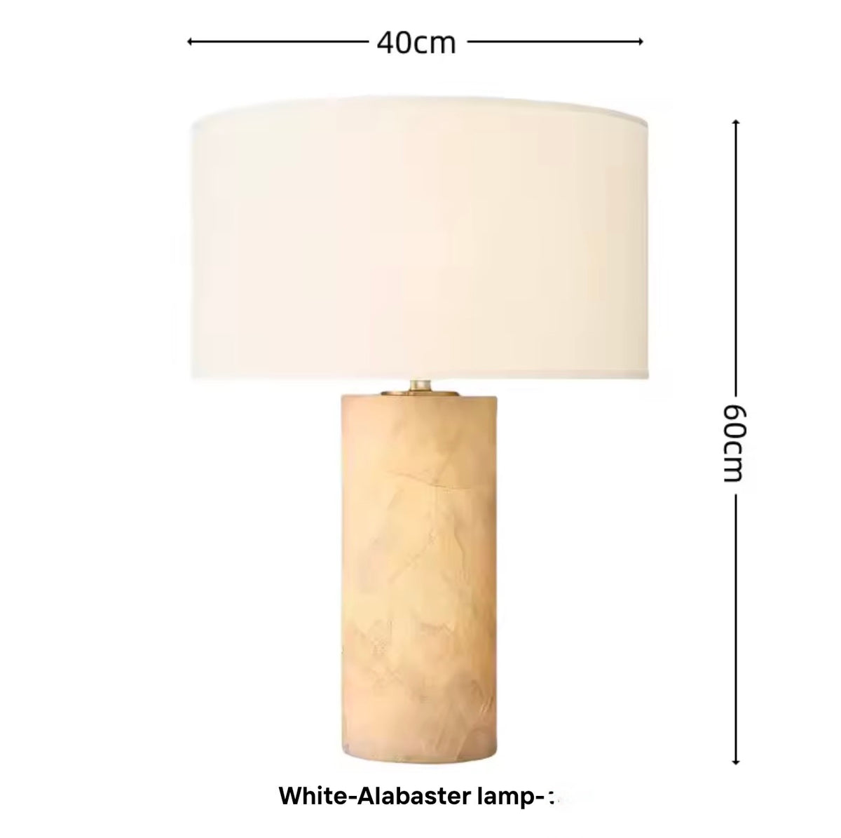 Pomona Brass Alabaster Table Lamp