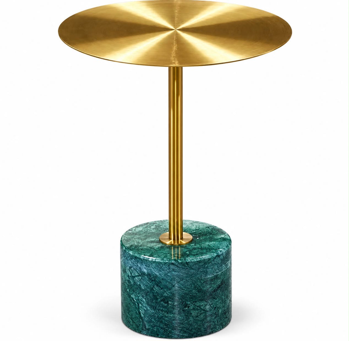 Cannes Marble & Metal Accent Table