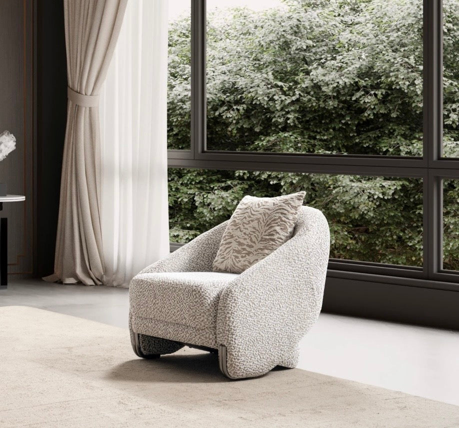 Casa Milano - Lora Luxury Living Room Set – Textured Fabric Design