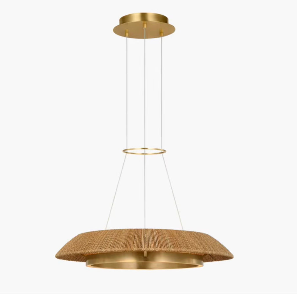 Nathan  Small Brass Chandelier