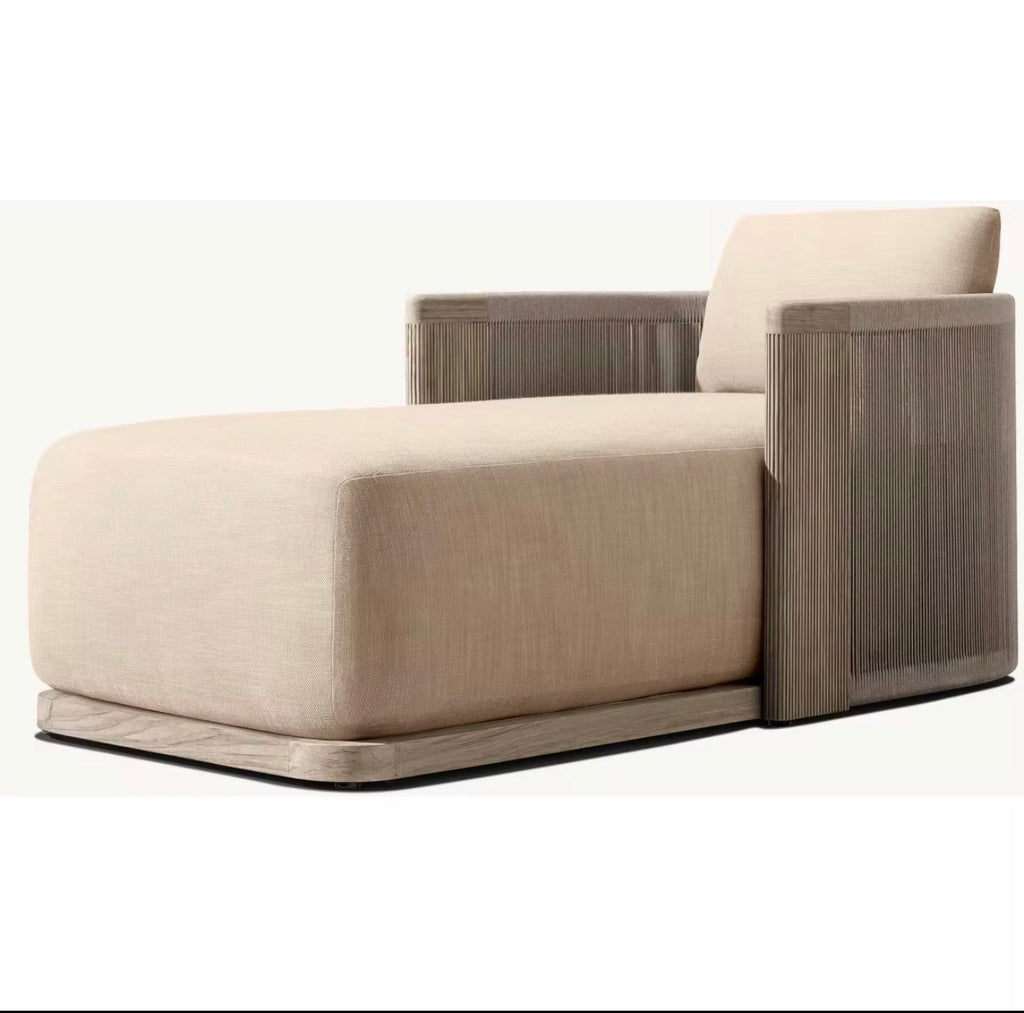 Portofino Luxury Teak Chaise Lounge by Casa Milano