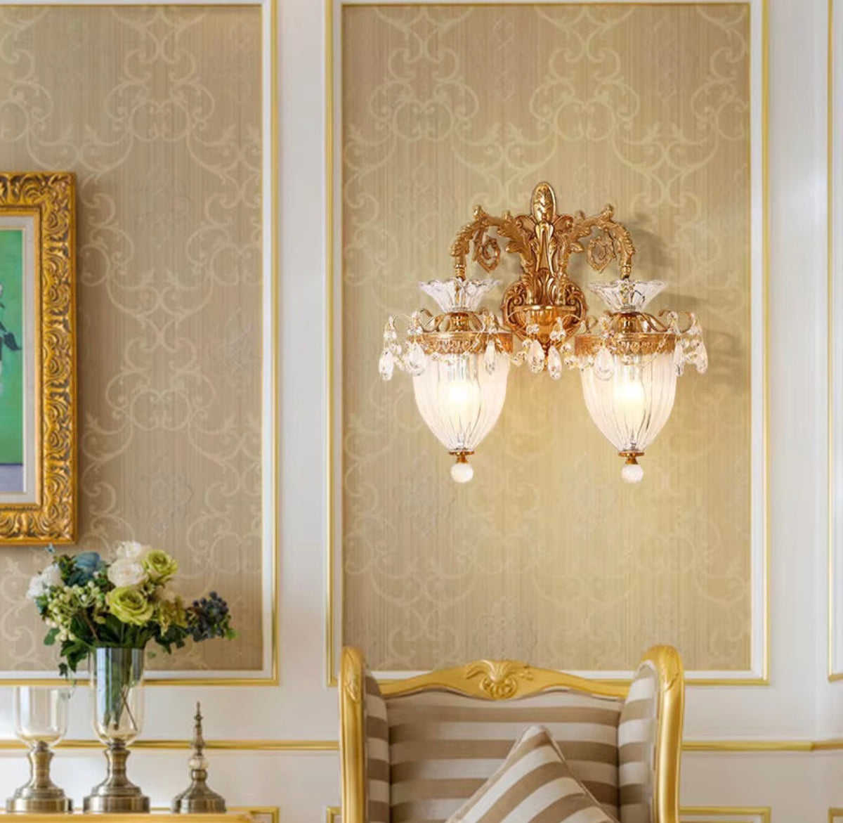 Adimari Retro Design Crystal Wall Lamp