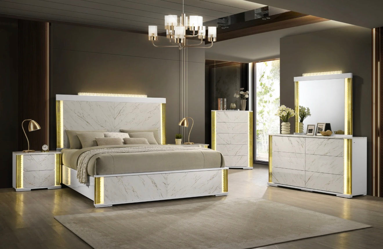 Casa Milano™ Mika Ultra-Modern Luminous Bedroom Set