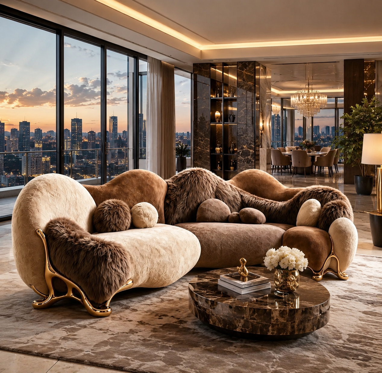 Orlévia Sculptural Sectional Sofa by Casa Milano