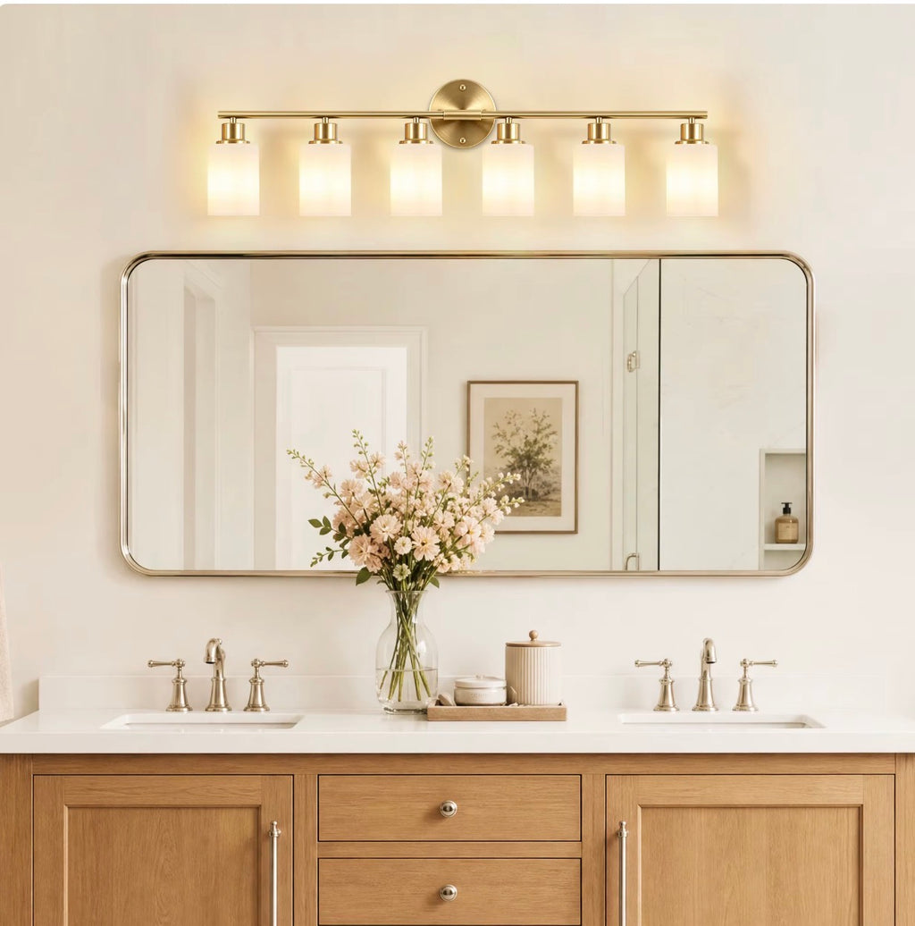 Marielle Frosted Glass Vanity Light