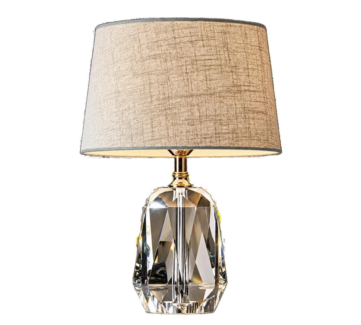 Faceted Crystal Table Lamp