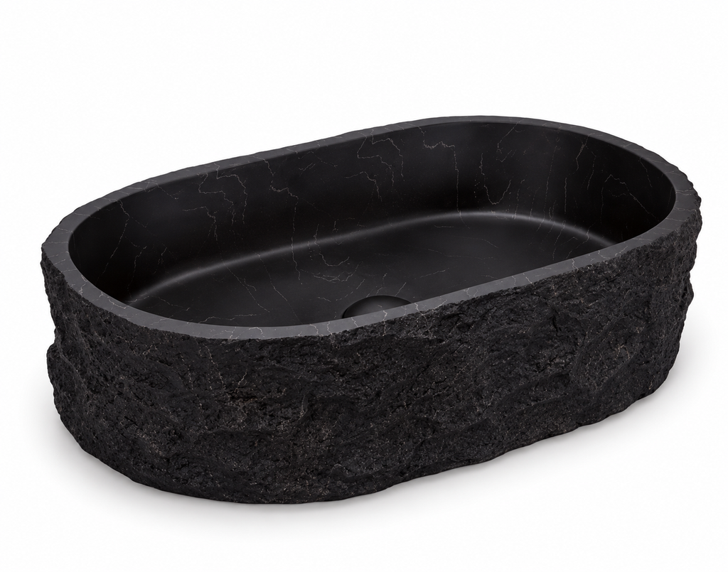 GISELLE SCULPTED ARTIFICIAL STONE VESSEL SINK