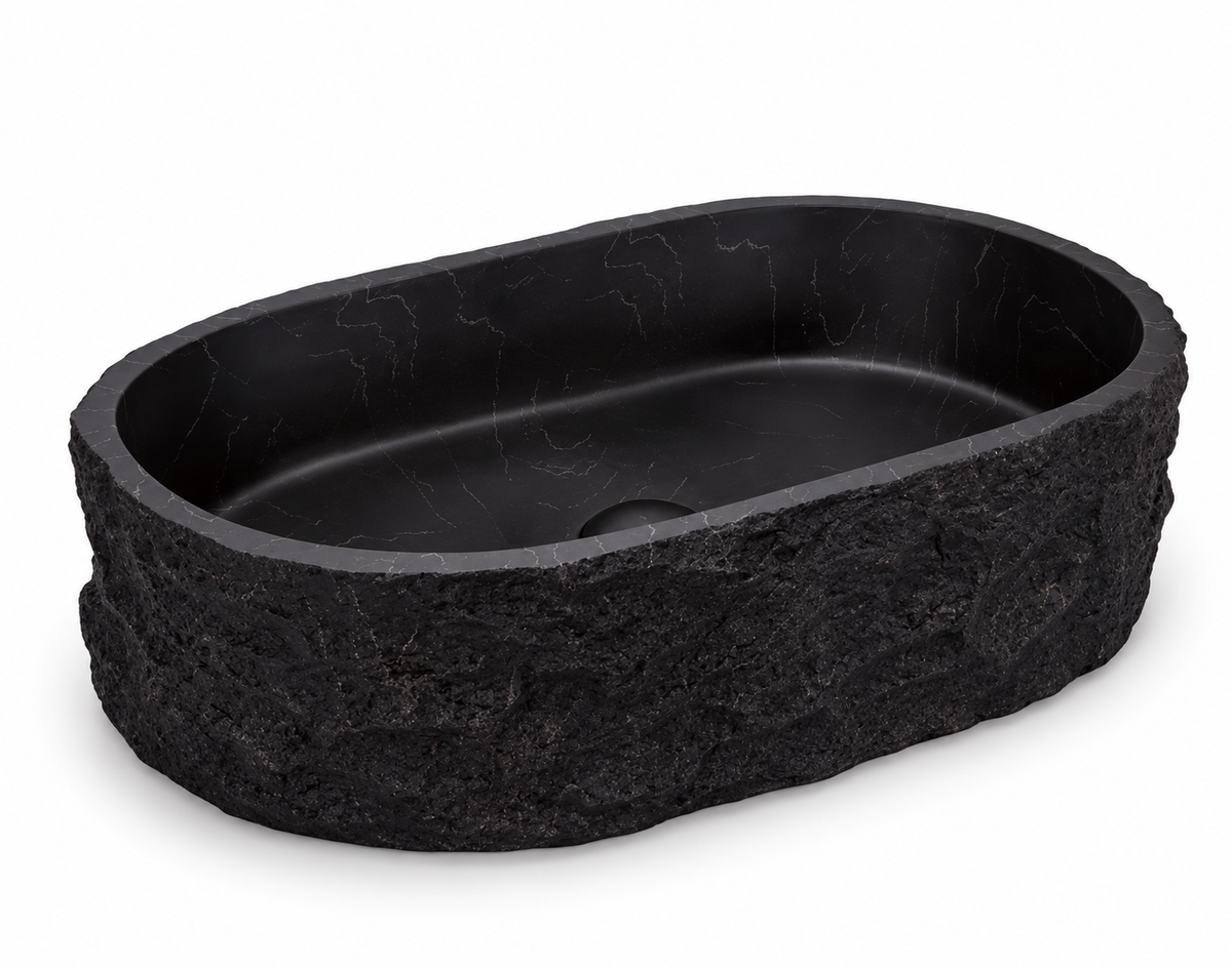 GISELLE SCULPTED ARTIFICIAL STONE VESSEL SINK