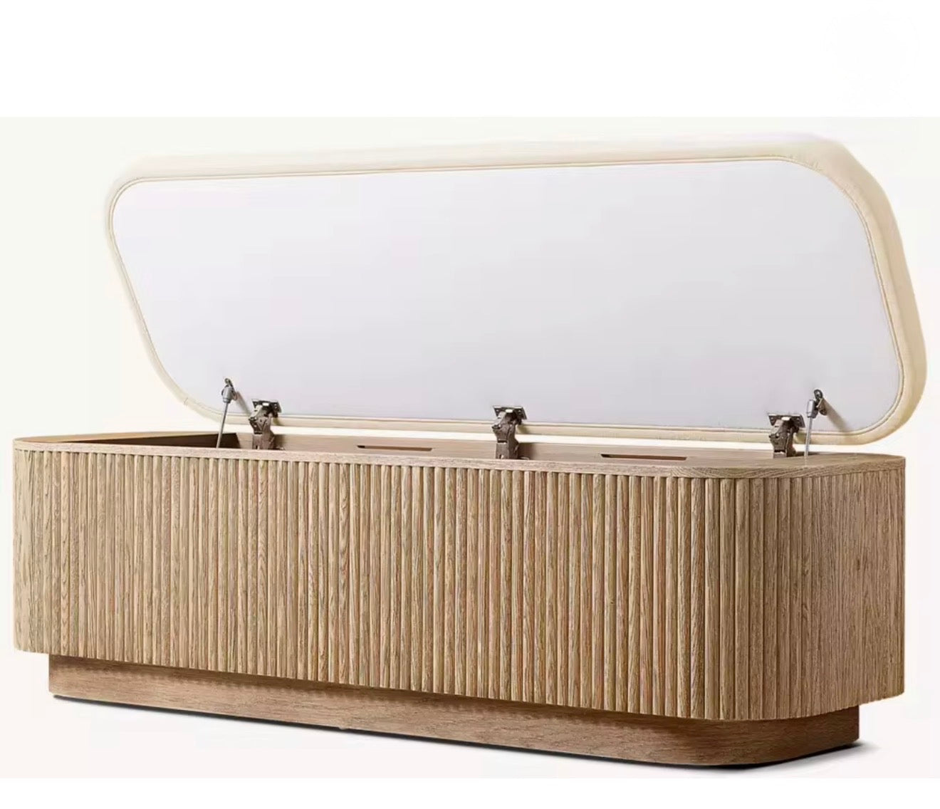 Casa Milano Siena Fluted Storage Bench