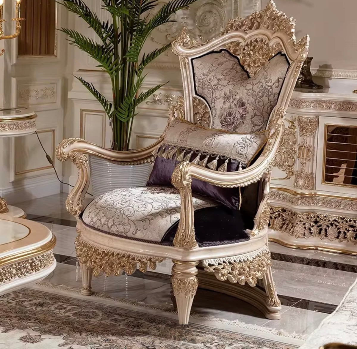 Royal Mahogany Living Room Set