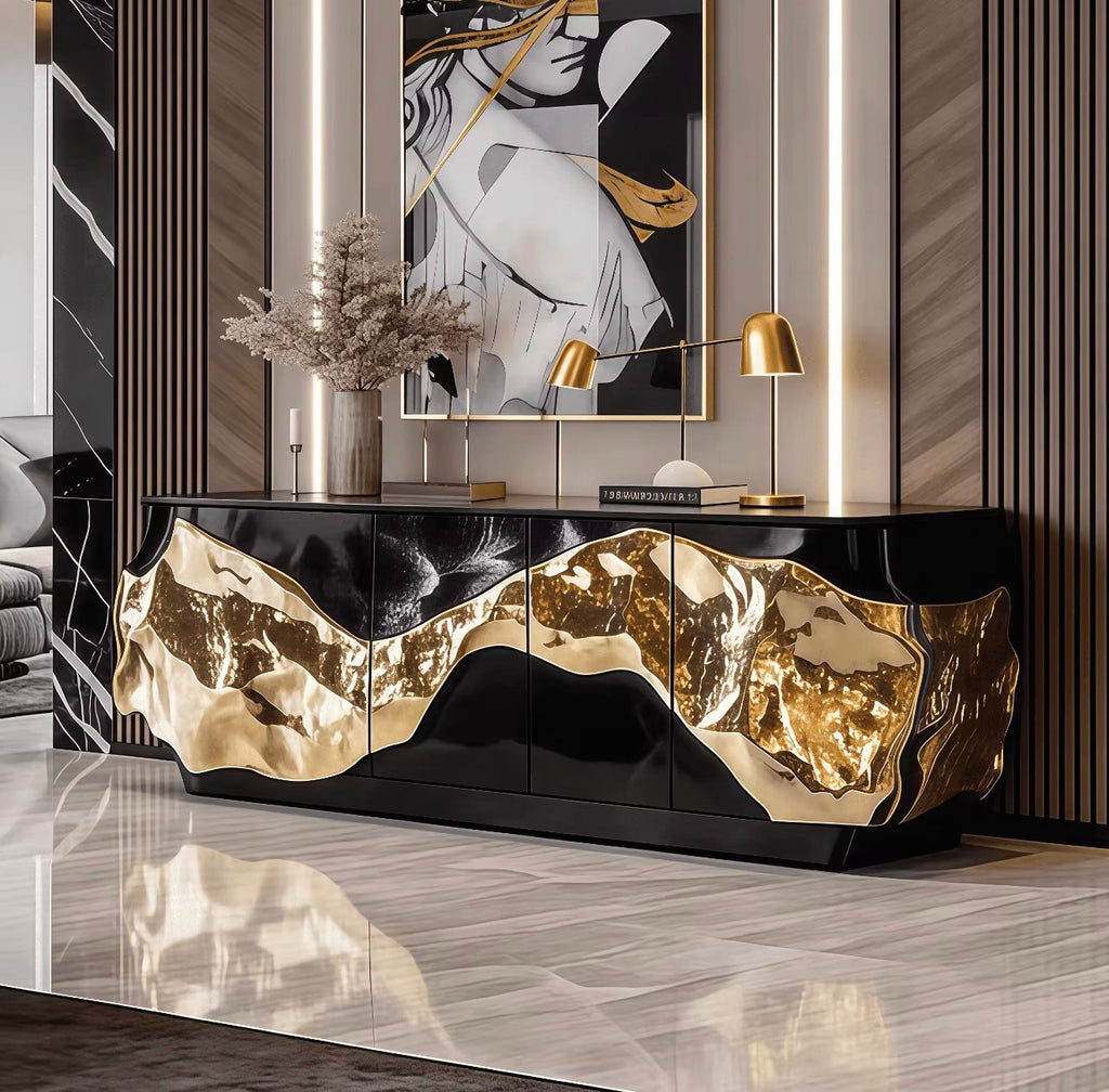 Casa Milano Imperiale Oro Sculpted Sideboard